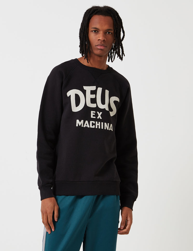 Deus Ex Machina Curvy Sweatshirt - Black