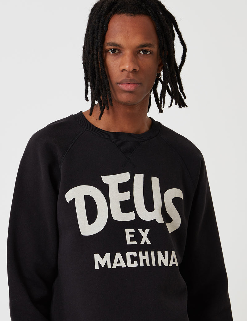 Deus Ex Machina Curvy Sweatshirt - Black