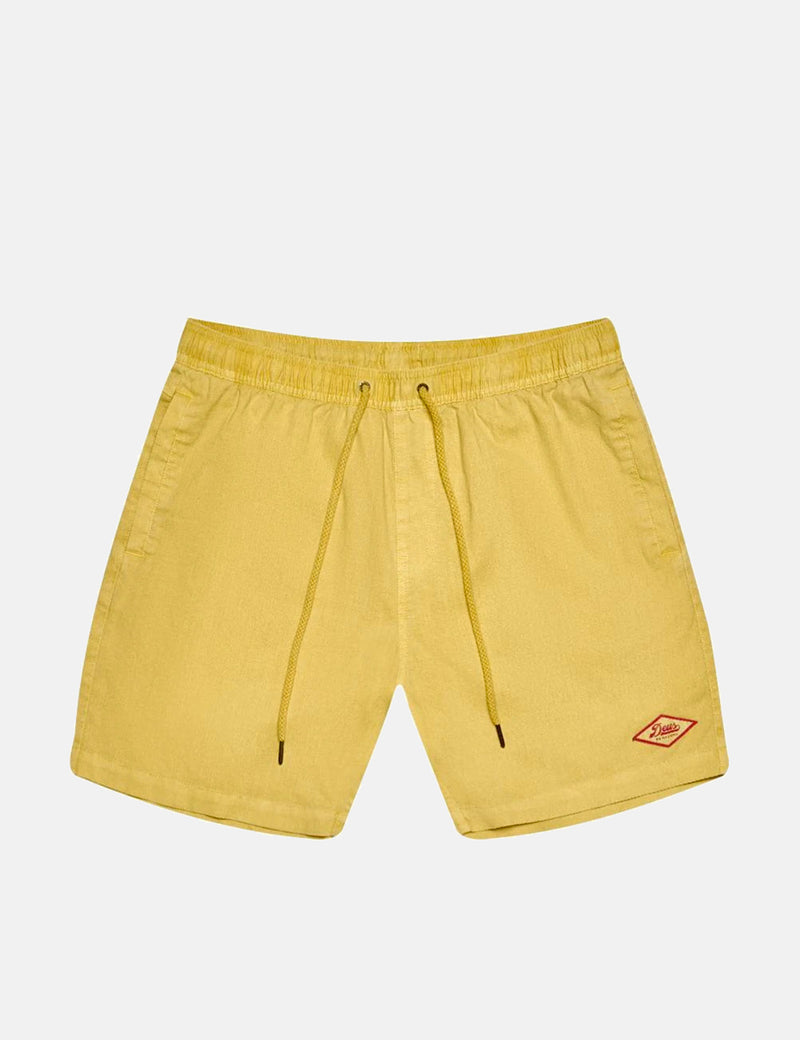 Deus Ex Machina Sandbar Garment Dye Shorts - Super Lemon