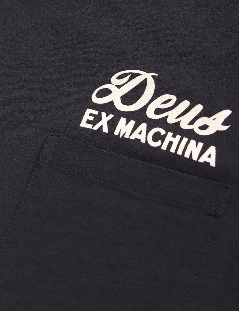 Deus Ex Machina Address Tokyo Pocket T-shirt - Black