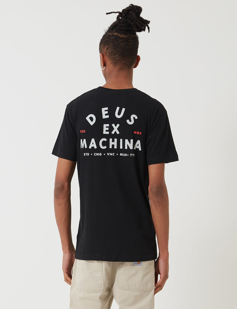 Deus Ex Machina Whirled T-shirt - Black