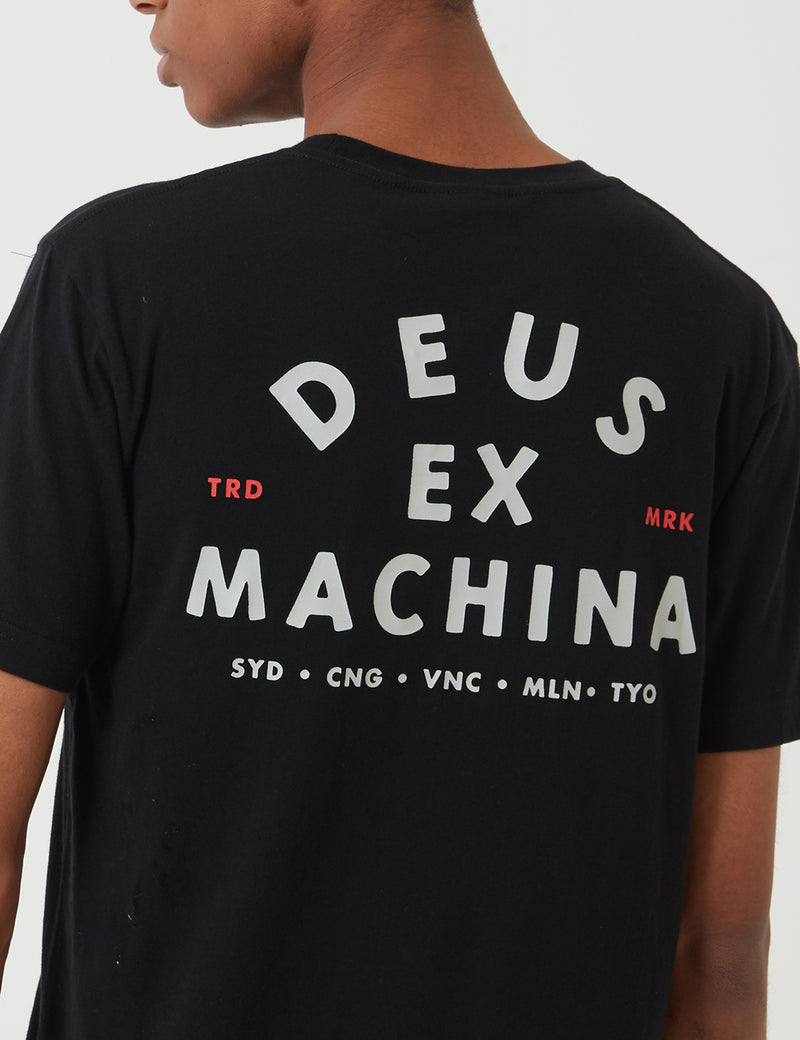 Deus Ex Machina Whirled T-shirt - Black
