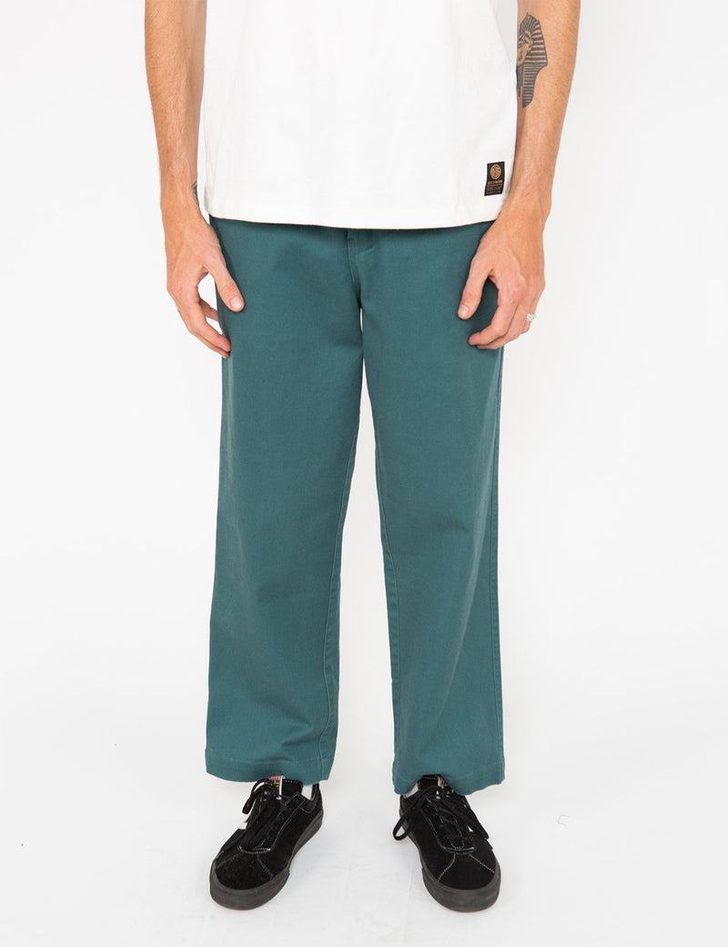 Deus Ex Machina Taylor Record Pant - Teal Green | URBAN EXCESS.