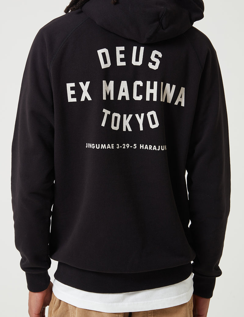 Deus Ex Machina Tokyo Address Hoodie - Black