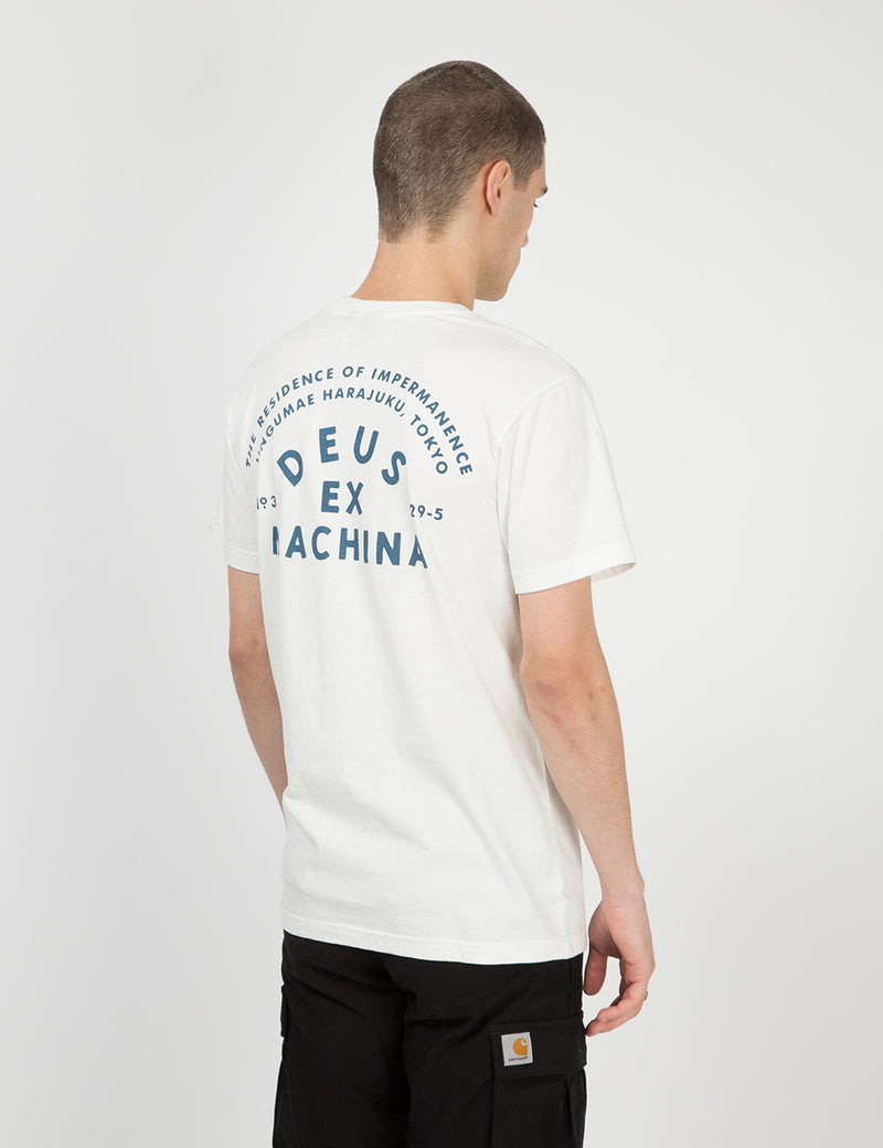 Deus Ex Machina Tokyo Pocket T-Shirt - Vintage White