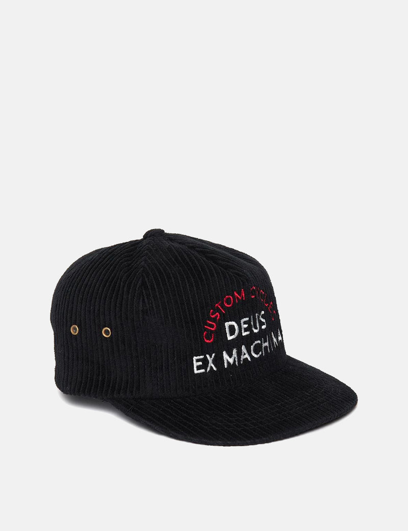 Deus Ex Machina Allen Cord Cap - Black