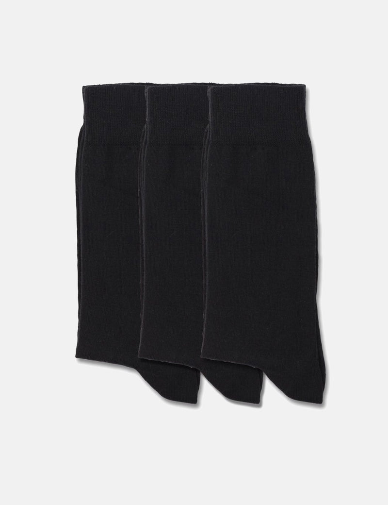 Democratique Solid Socks 3 Pack - Black - Article