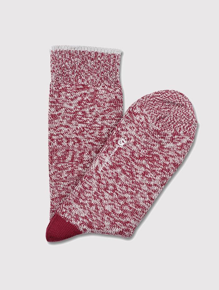Democratique Relax Twister Socks - Red Wine/Stone - Article