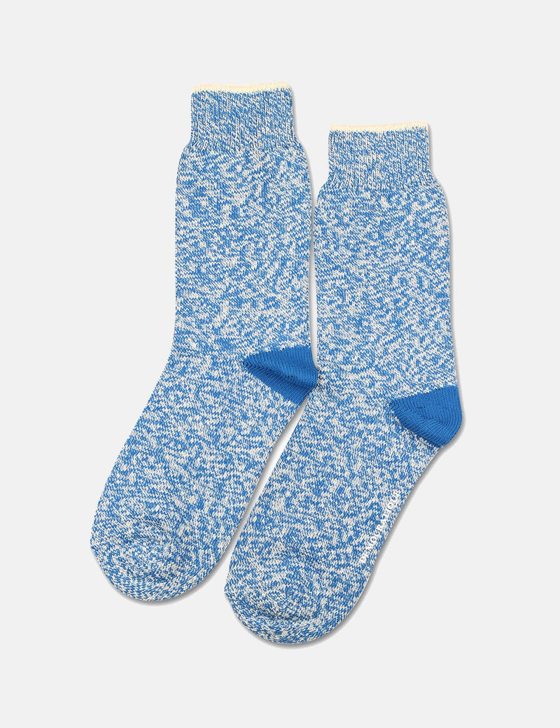 Democratique Relax Twister Supermelange Socks - Blue Eyes