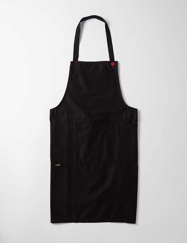 Le Laboureur Cotton Apron - Black