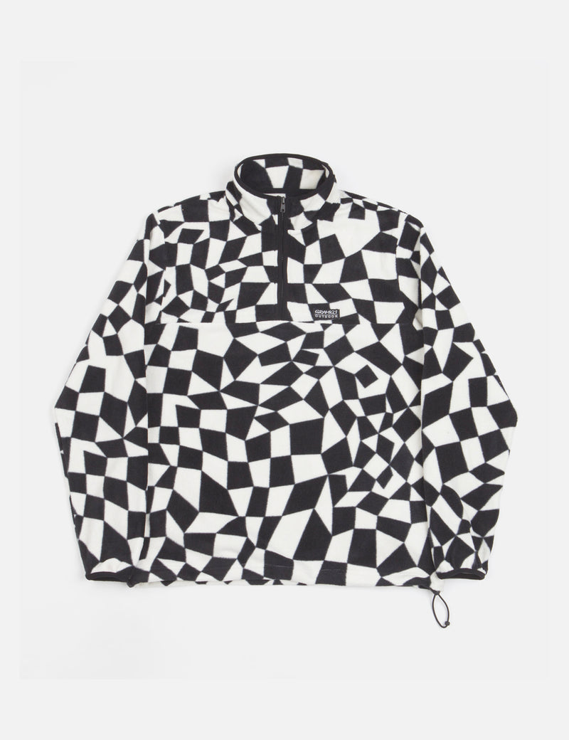 Gramicci Mock Neck Fleece - Black Check