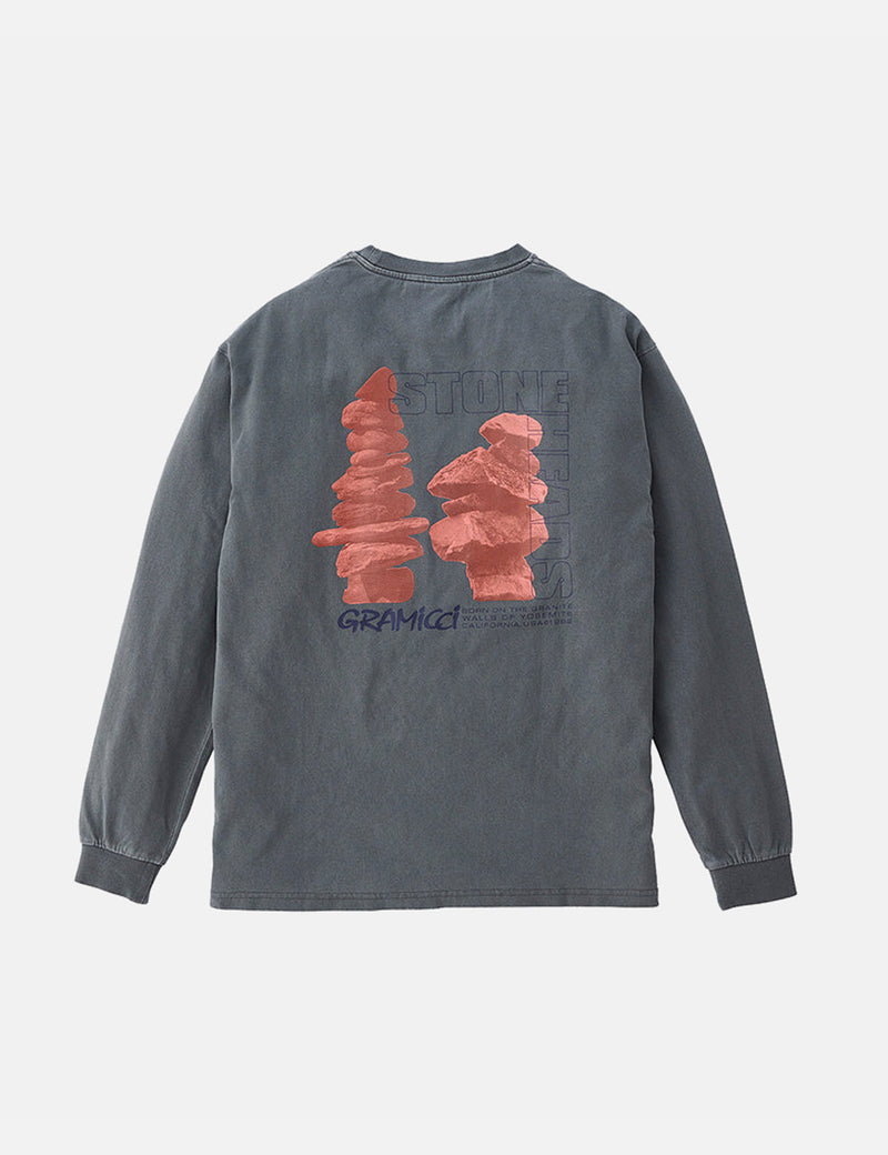 Gramicci Stoneheads Long Sleeve T-Shirt - Grey Pigment