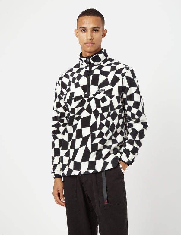 Gramicci Mock Neck Fleece - Black Check