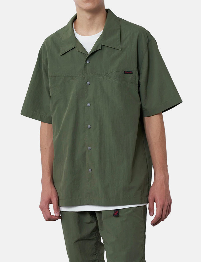 Gramicci Camp Shirt (Nylon) - Olive Green