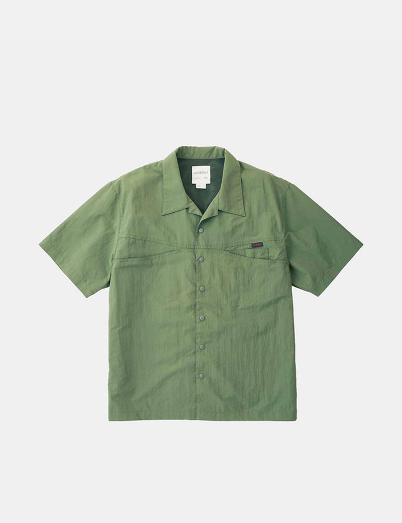 Gramicci Camp Shirt (Nylon) - Olive Green