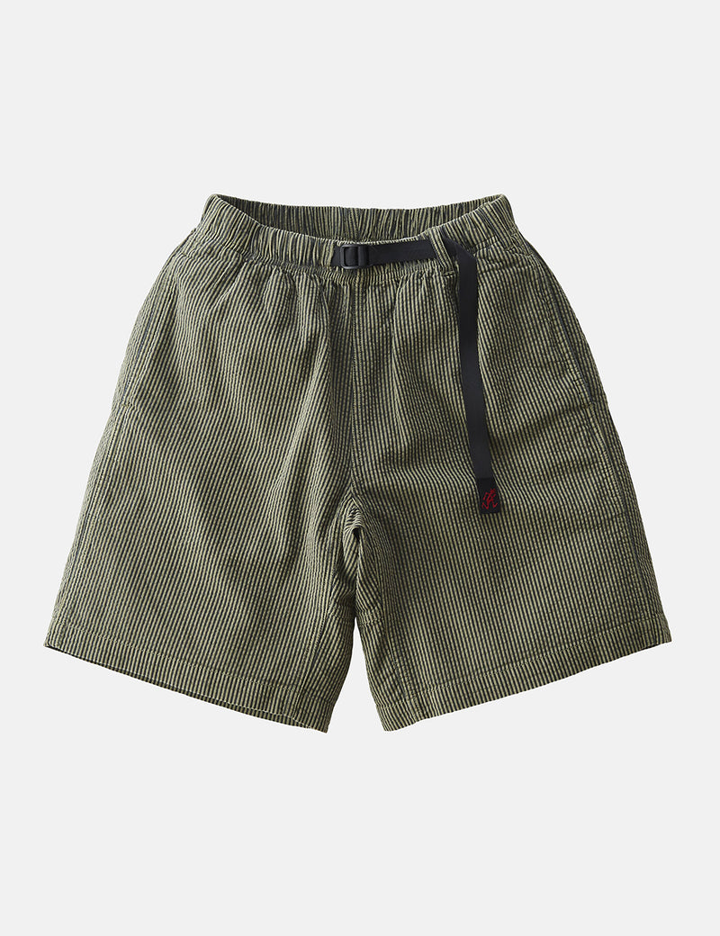 Gramicci G-Shorts (Seersucker) - Olive Green