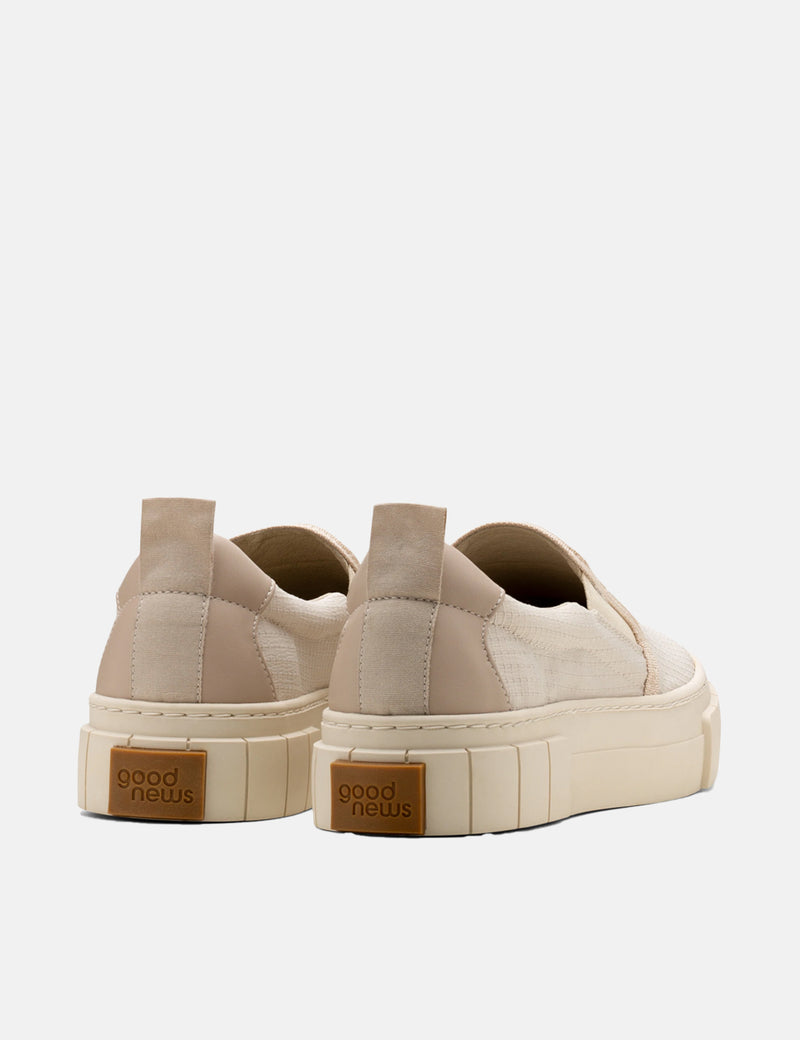 Good News Yess Slip On Trainers (Recycled Ripstop) - Oatmeal