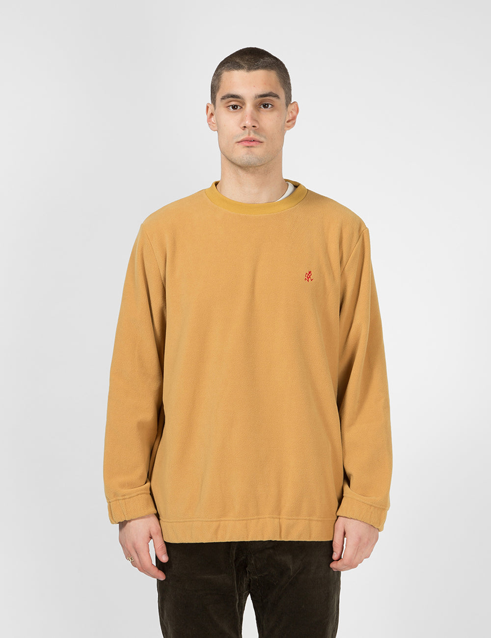 Gramicci Fleece Crew Neck Sweat Mustard