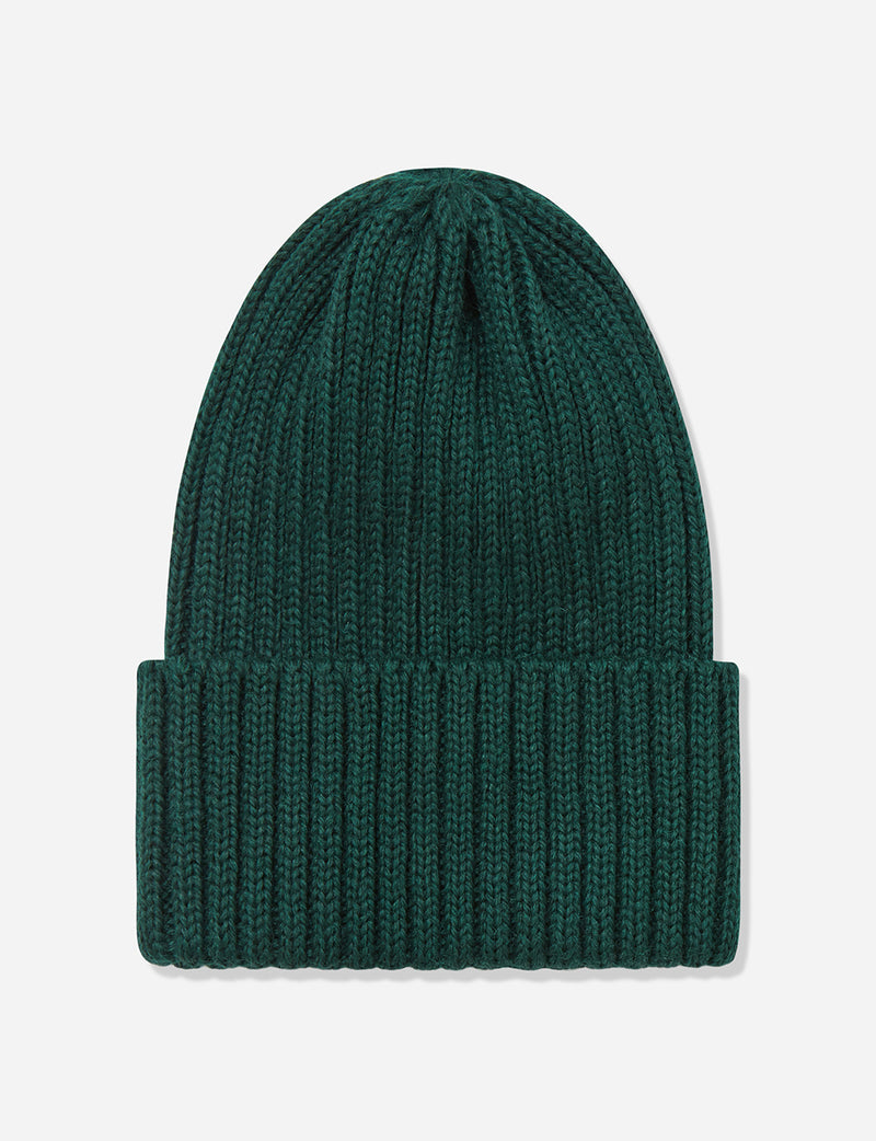 Highland 2000 Ribbed Beanie Hat - Forest Green