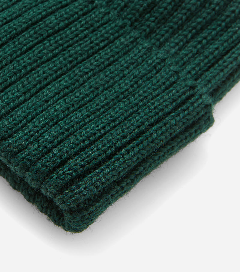 Highland 2000 Ribbed Beanie Hat - Forest Green