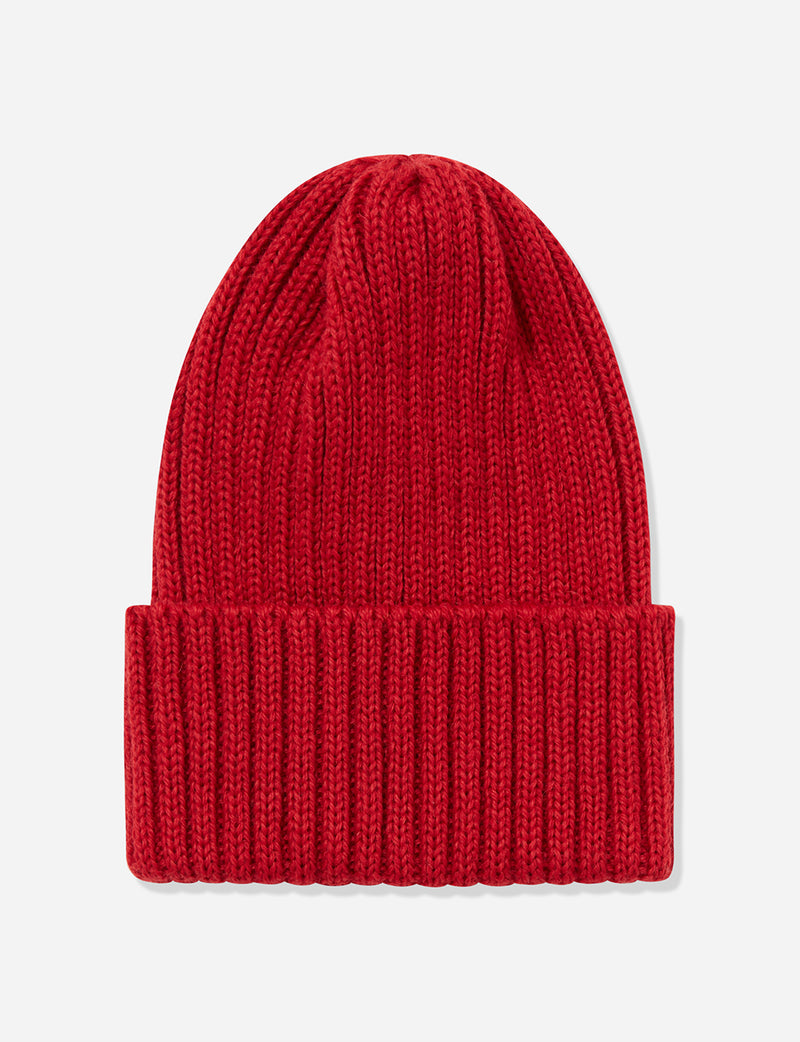 Highland 2000 Ribbed Beanie Hat - Red