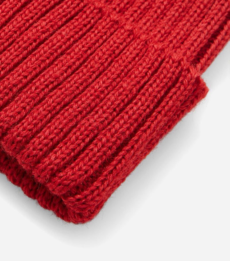 Highland 2000 Ribbed Beanie Hat - Red
