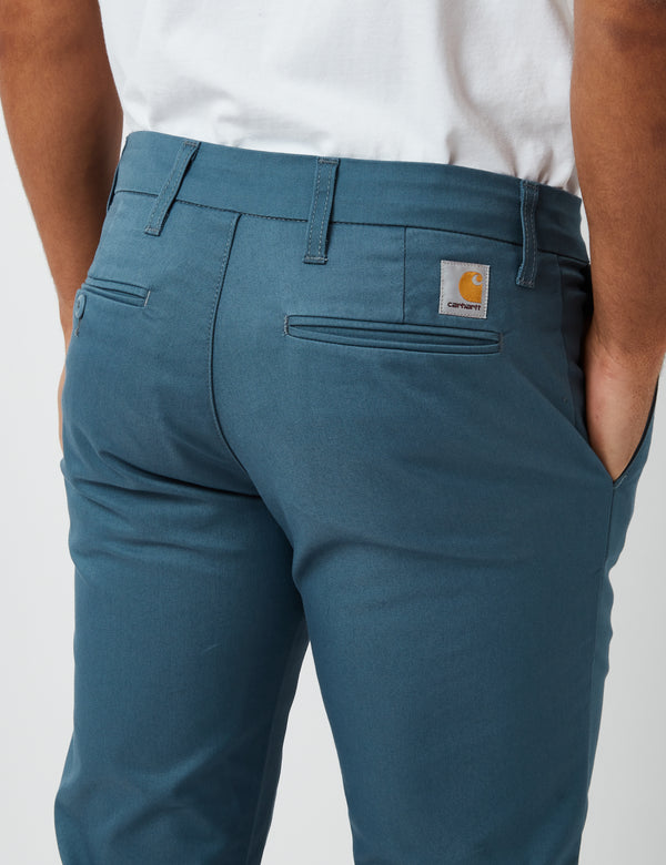 Carhartt-WIP Sid Pant (Slim) - Storm Blue