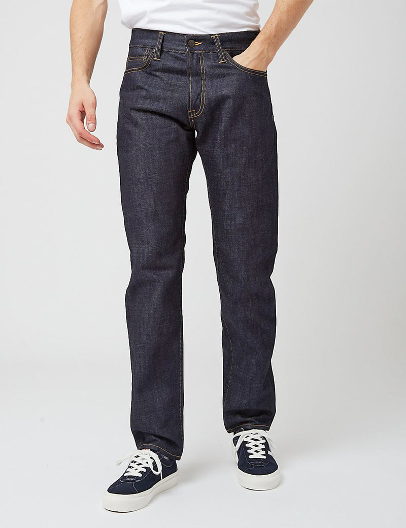 Carhartt-WIP Klondike Jeans (Regular Tapered Fit) - Blue Rigid