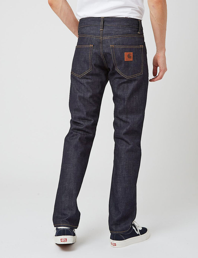 Carhartt-WIP Klondike Jeans (Regular Tapered Fit) - Blue Rigid