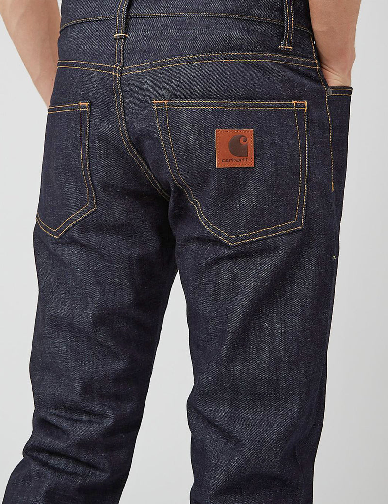 Carhartt-WIP Klondike Jeans (Regular Tapered Fit) - Blue Rigid