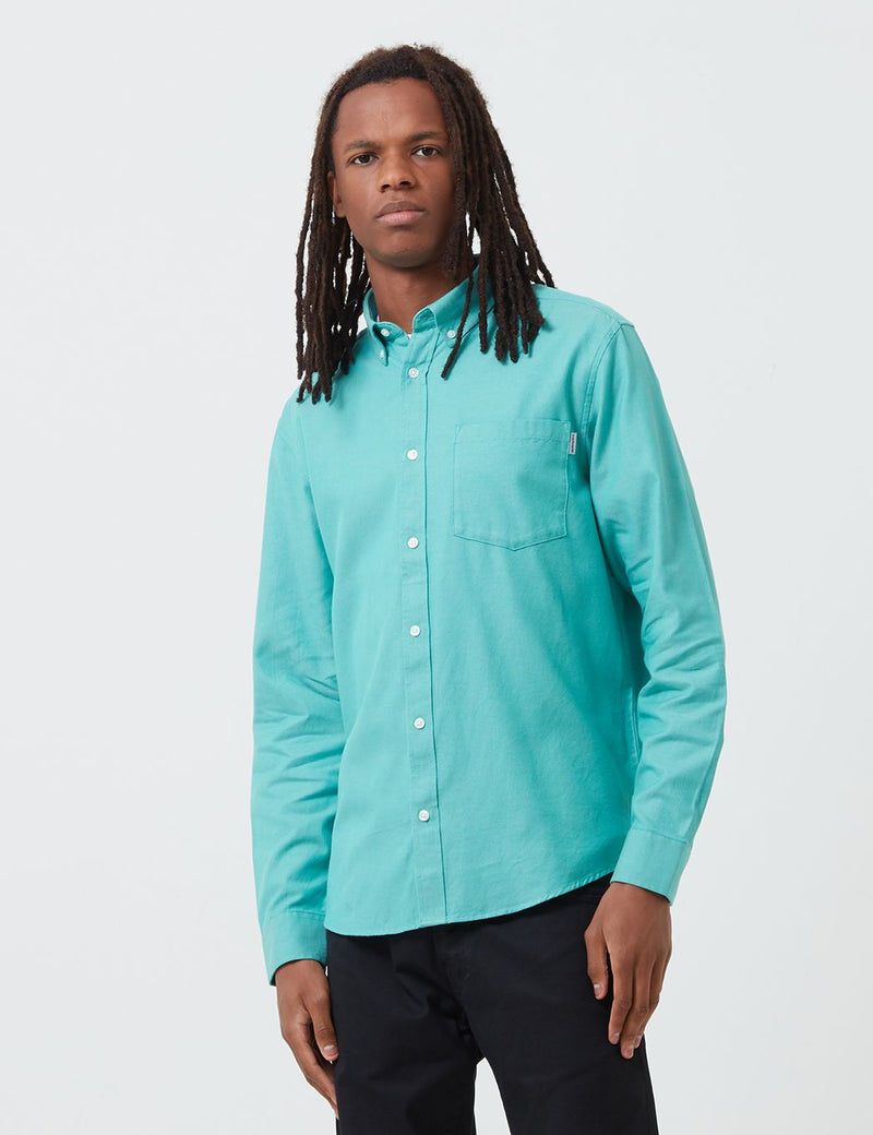 Carhartt-WIP Dalton Shirt (Heavy Rinsed) - Yoda Green