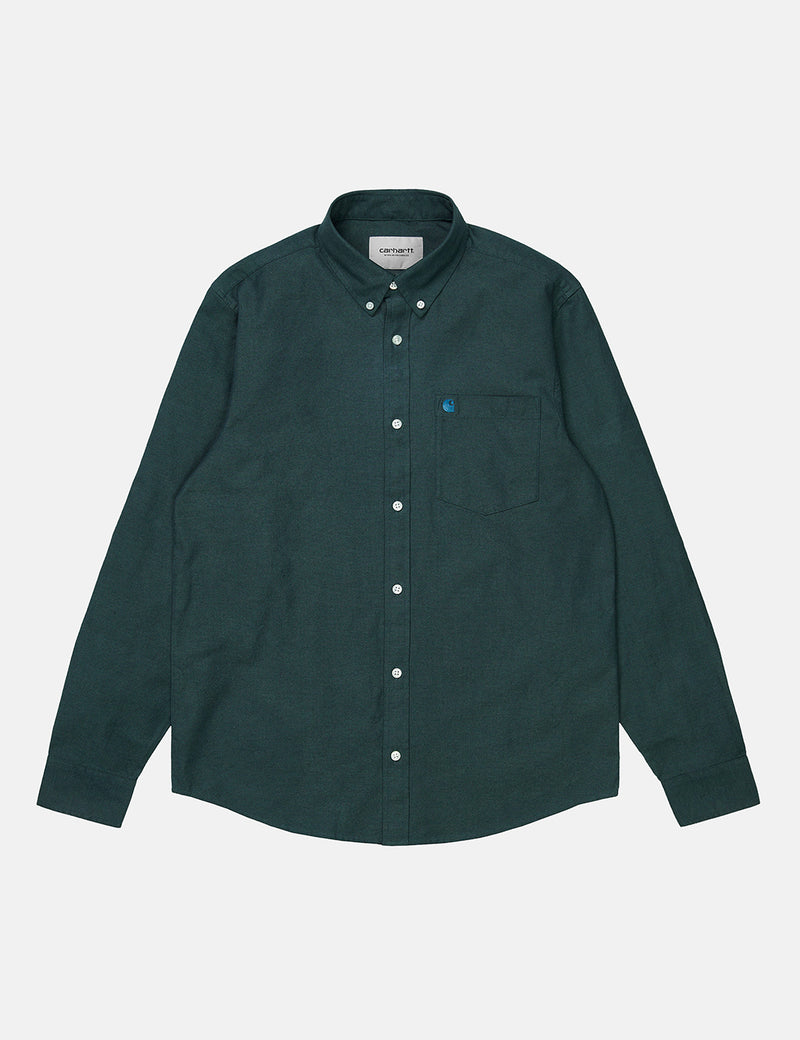 Carhartt-WIP Dalton Shirt (Heavy Rinsed) - Frasier/Eucalyptus