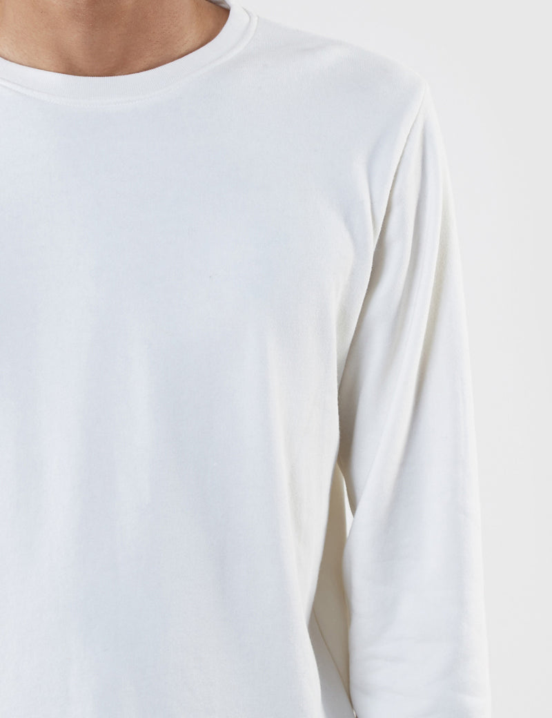 Edwin Terry Long Sleeve T-Shirt - Off White