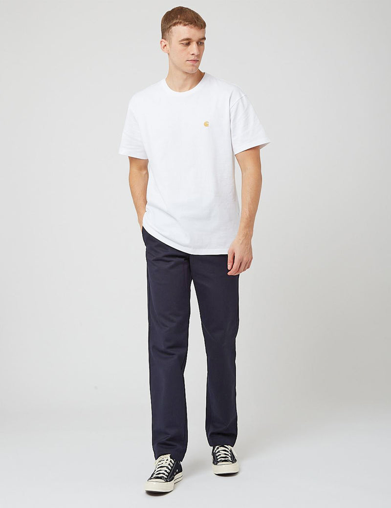 Carhartt-WIP Master Pant (Relaxed Tapered Fit) - Dark Navy Blue Rinsed