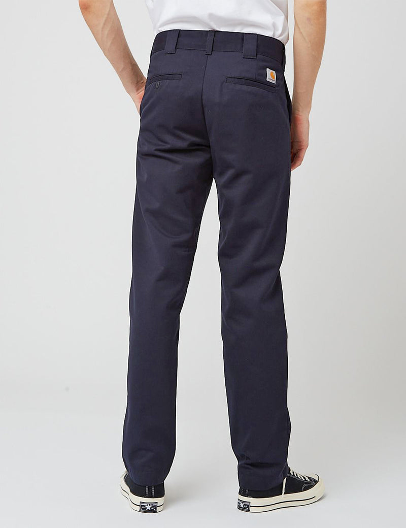 Carhartt-WIP Master Pant (Relaxed Tapered Fit) - Dark Navy Blue Rinsed