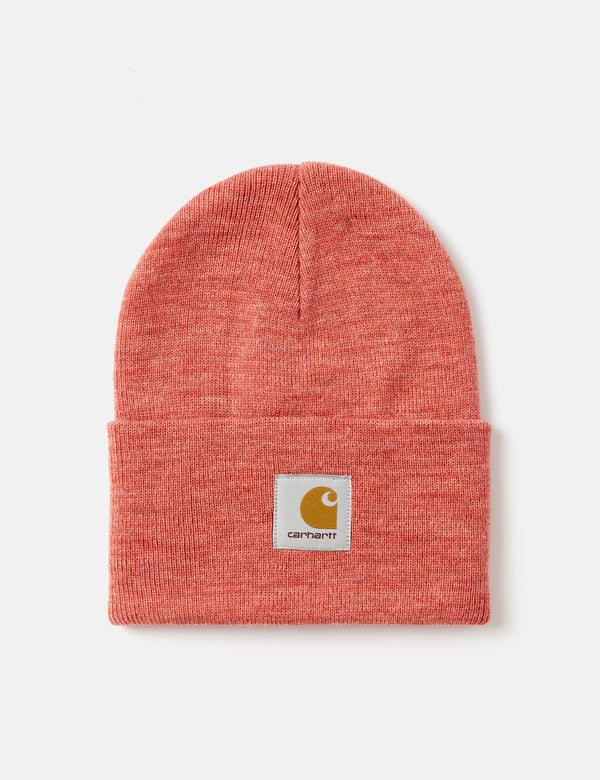 Carhartt-WIP Watch Beanie Hat - Misty Blush Heather Pink