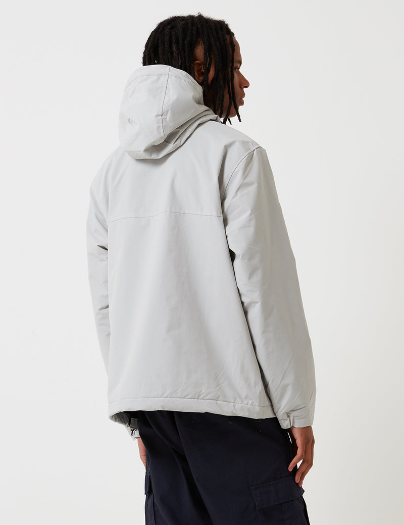 Carhartt-WIP Nimbus Half-Zip Jacket (Fleece Lined) - Cinder Ecru