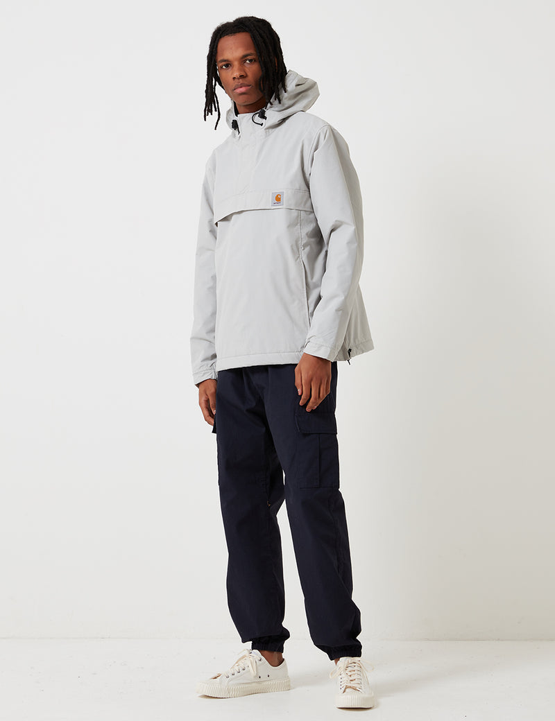 Carhartt-WIP Nimbus Half-Zip Jacket (Fleece Lined) - Cinder Ecru