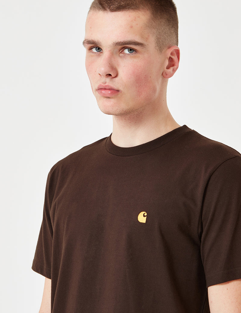 Carhartt-WIP Chase T-Shirt - Tobacco Brown