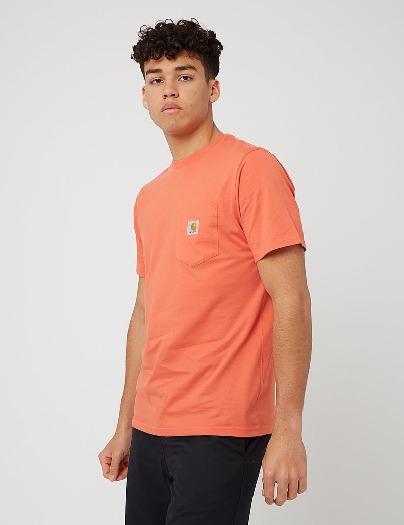 Carhartt-WIP Pocket T-Shirt - Shrimp
