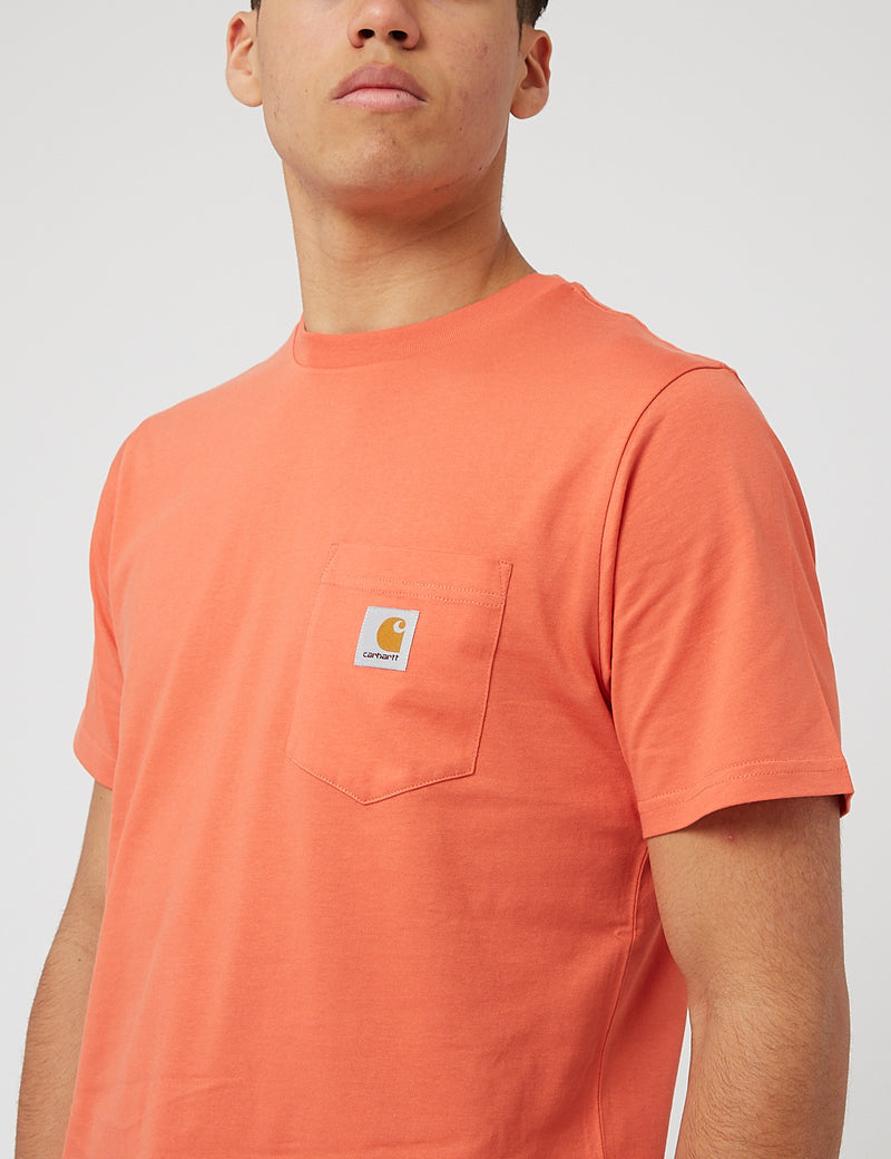 Carhartt-WIP Pocket T-Shirt - Shrimp