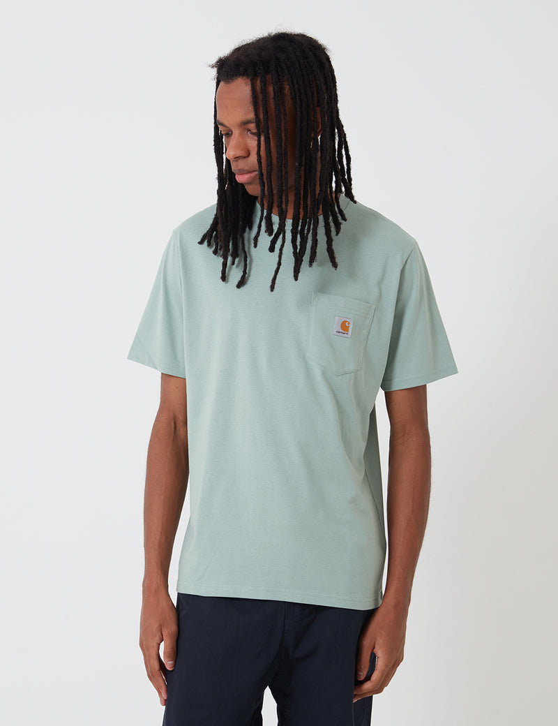 Carhartt-WIP Pocket T-Shirt - Frosted Green