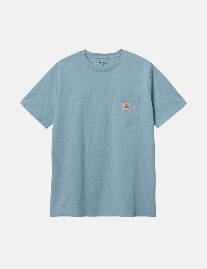 Carhartt-WIP Pocket T-Shirt - Frosted Blue Heather