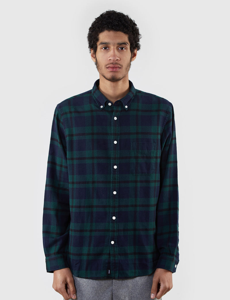 Edwin Standard Flannel Shirt - Black Watch Tartan