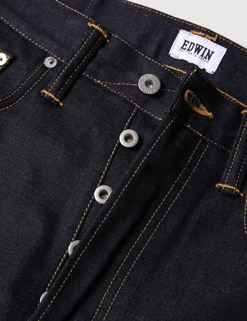Edwin ED-55 Dark Blue Jeans 12oz (Regular Tapered) - Rinsed | EXCESS. – URBAN EXCESS USA