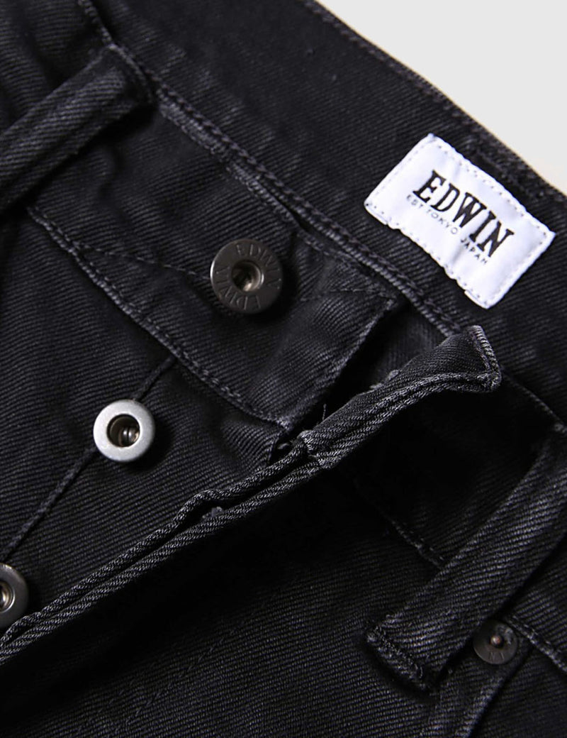 Edwin ED-80 Ink Black Jeans 11.5oz (Slim Tapered) - Trip Used