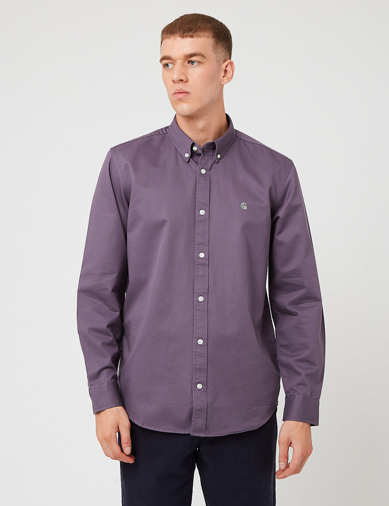 Carhartt-WIP Madison Shirt - Provence/Eucalyptus