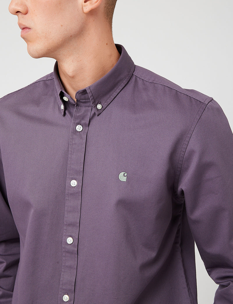 Carhartt-WIP Madison Shirt - Provence/Eucalyptus