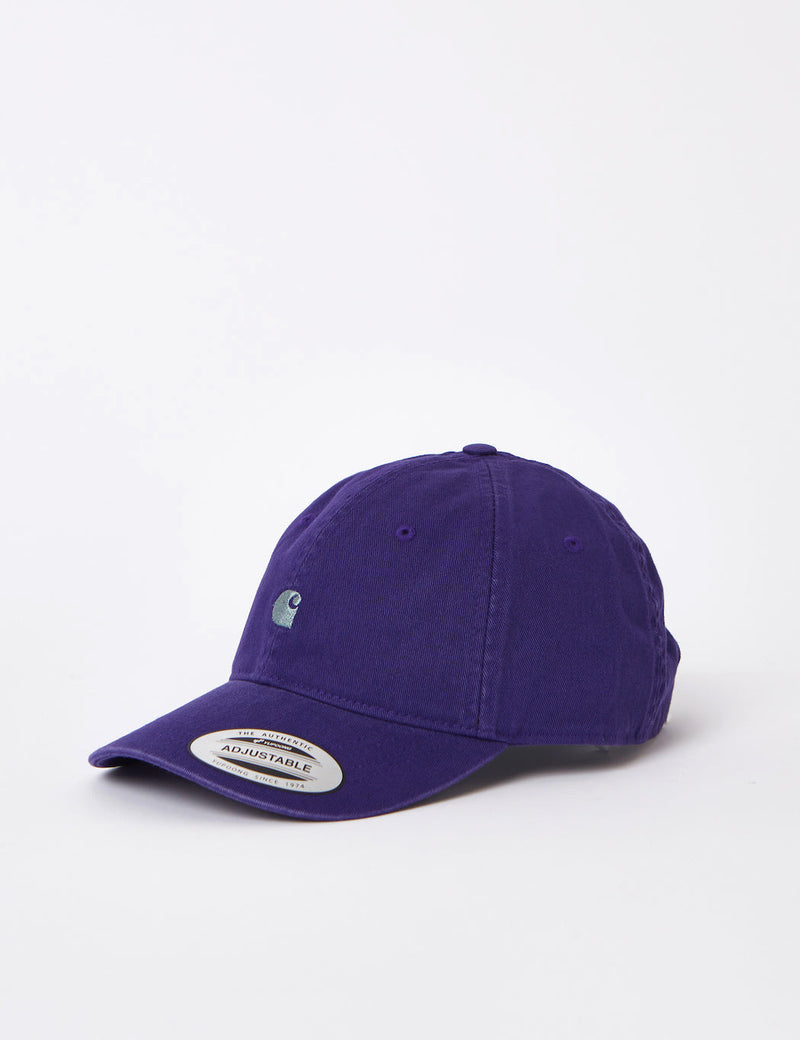 Carhartt-WIP Madison Logo Cap - Dark Iris Purple/Eucalyptus