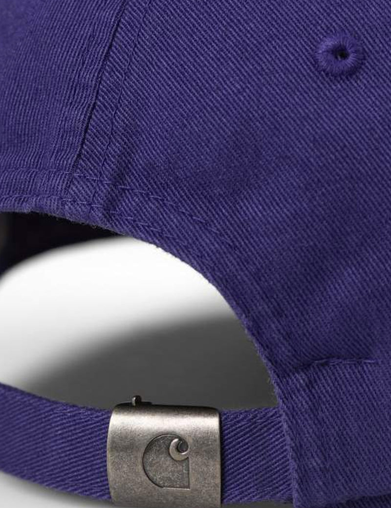 Carhartt-WIP Madison Logo Cap - Dark Iris Purple/Eucalyptus